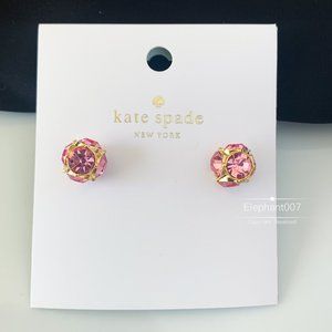 Kate Spade earrings pink crystal earrings